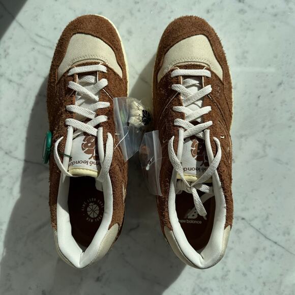 New Balance x Aimé Leon Dore 550 Brown Suede Sneakers Men’s 10.5 - Picture 2 of 11